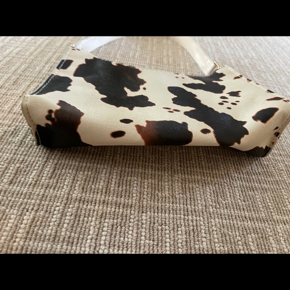 Cow Print Baguette Bag - Picture 7 of 8